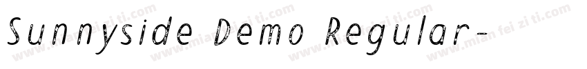 Sunnyside Demo Regular字体转换
